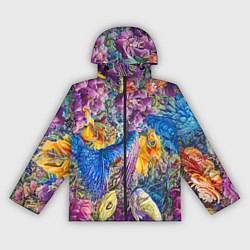 Женская ветровка Абстрактный растительный паттерн - нейросеть