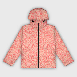 Ветровка с капюшоном женская Мозги текстура, цвет: 3D-черный