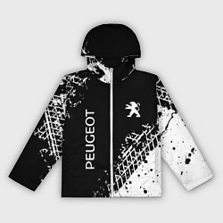 Женская ветровка Пежо: следы от шин