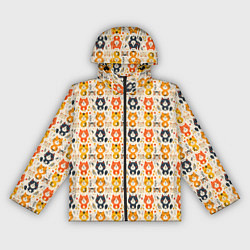 Женская ветровка Разноцветные котята ретро узор