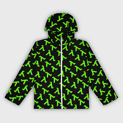 Женская ветровка Half life green logo