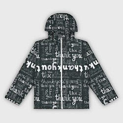 Ветровка с капюшоном женская Thank you thanks, цвет: 3D-белый