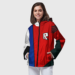 Ветровка с капюшоном женская Roblox uniform, цвет: 3D-черный — фото 2
