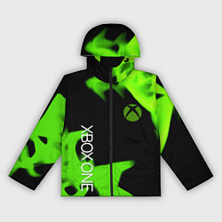 Женская ветровка Xbox one green flame