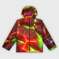 Женская ветровка Неоновые красные плиты с ярким светом