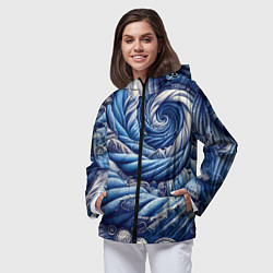Ветровка с капюшоном женская Denim funnel - fashion trend, цвет: 3D-черный — фото 2