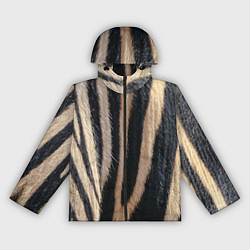 Женская ветровка Мех зебры