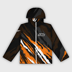 Женская ветровка KTM - Рваный гексагон