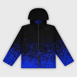 Женская ветровка Чёрный и ультрамарин абстрактный