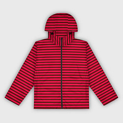 Женская ветровка Красно-розовый яркий полосатый