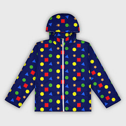 Ветровка с капюшоном женская Разные фигурки, цвет: 3D-белый