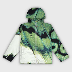 Женская ветровка Зелено-черные пятна на светлом