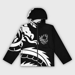 Ветровка с капюшоном женская Samurai dragon steel japan, цвет: 3D-черный