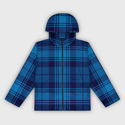 Женская ветровка Синяя клетка