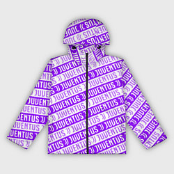 Ветровка с капюшоном женская Juventus pattern, цвет: 3D-черный