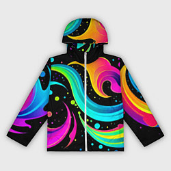 Женская ветровка Яркая неоновая абстракция - нейросеть