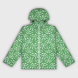 Женская ветровка Мозаика на зеленом