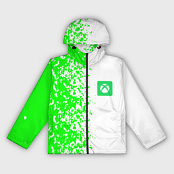 Женская ветровка Xbox кислотные зеленые краски
