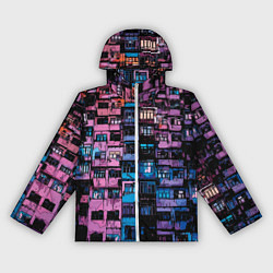 Женская ветровка Панельки мультяшные паттерн-текстура