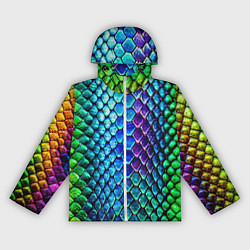 Женская ветровка Радужная кожа змеи
