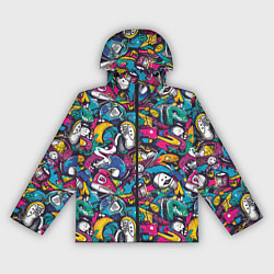 Женская ветровка Граффити спортивные принадлежности