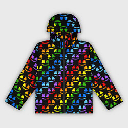 Ветровка с капюшоном женская Marshmello dj colors, цвет: 3D-черный