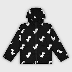 Женская ветровка С пиксельными силуэтами 8 бит динозавриков