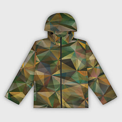 Женская ветровка Милитари абстракция стекло