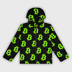 Женская ветровка Биткоин кислотные монеты