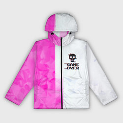 Женская ветровка Game over pink abstraction