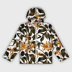 Женская ветровка Желтые ретро цветы