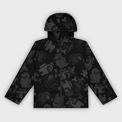 Женская ветровка Among us персонажи на черном