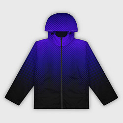 Женская ветровка Градиент сине-чёрный текстурированный