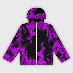 Женская ветровка Неоновый огонь текстура