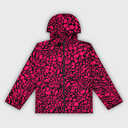 Женская ветровка Чёрно-розовый полосочки