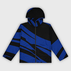 Женская ветровка Чёрно-синий полосами