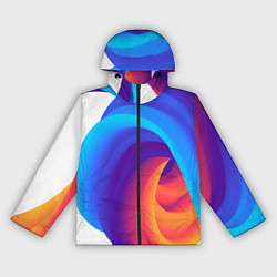 Женская ветровка Неоновые волны абстракция