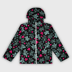 Женская ветровка Клюквенный паттерн