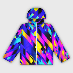 Женская ветровка Неоновая геометрия плитка