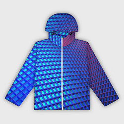 Женская ветровка Неоновая клетка текстура