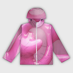Женская ветровка Розовые краски абстракция