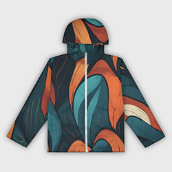 Ветровка с капюшоном женская Темные и теплые контрасты, цвет: 3D-белый