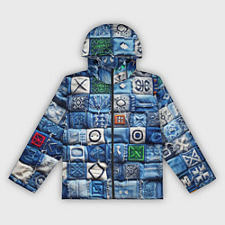 Женская ветровка Геймерский пиксельный пэчворк