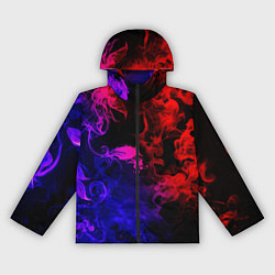 Женская ветровка Неоновый цветок в дыму