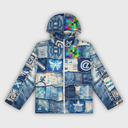 Женская ветровка Пэчворк с игровыми значками