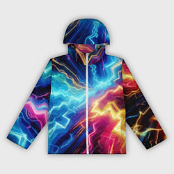 Женская ветровка Разряд неоновых молний - нейроарт