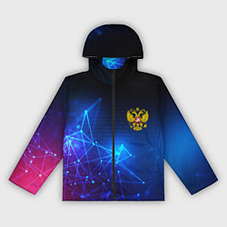 Женская ветровка Герб РФ абстракция текстура