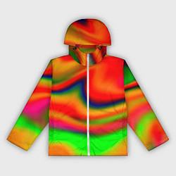 Женская ветровка Неоновые разводы краски