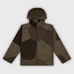 Женская ветровка Тёмно-коричневый крупная мозаика