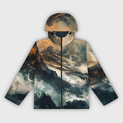 Женская ветровка Иллюстрация хаоса в грубом стиле